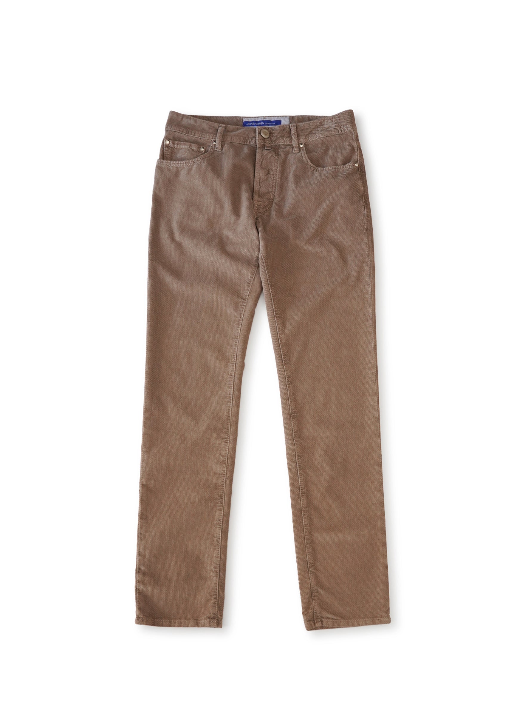 Nussfarbene, strukturierte 5-Pocket